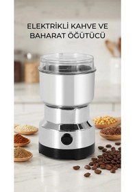 Resim Buğz Kahve Ve Baharat Öğütücü Makine Paslanmaz Çelik Kompakt Tasarım Diğer 