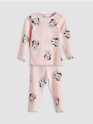 Resim LC Waikiki Pembe Minnie Mouse Baskılı Kız Çocuk Pijama Takım 