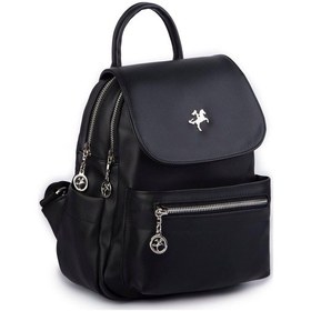 Resim Nas Bag Kadın Sırt Çantası Çift Gözlü Spor Çanta 23x26x14 Cm Siyah Dona Çok Renkli 