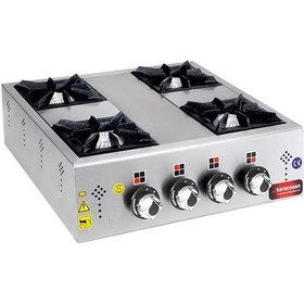 Resim Karacasan Endüstriyel Lpg Tüplü Dörtlü 4 Gözlü Mini Set Üstü Ocak Krcs.eogl.4 