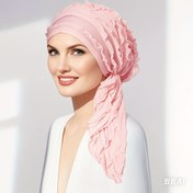 Resim Şık Kadınlar için Düz Renk Turban Şapkası - Yumuşak Polyester, Esnek Başlık Şapkası, Nefes Alabilir ve Rahat - Ramazan ve Açık Hava Aktiviteleri için İdeal, Hafif ve Dokuma 