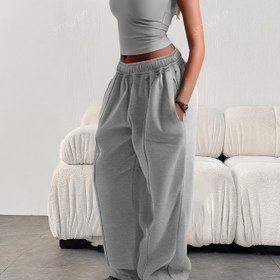 Resim Kadınlar için Rahat Bol Kesim Düz Renk Geniş Bacaklı Terlik Pantolonu, Elastik Bel Bandı ile - Sıcak Sonbahar/Kış Jogger Pantolonları, Rahat ve Şık, Günlük Kıyafetler için Uygun, Jogging Pantolonları, Kadınlar için Bol Terlik Pantolonları, Geniş Pantolonlar, Antrenman Pantolonları, Kadınlar için Kış Pantolonları, İş Kıyafeti için Kargo Pantolonları, Egzersiz/Spor Salonu için Pantolonlar, Kadınlar için Spor Salonu için Tayt Pantolonlar 