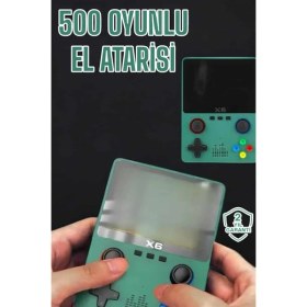 Resim 3.5 Inç Ekran 1000 Oyunlu Oyun Konsolu El Atarisi Miüzik Dinleme ve Kitap Okuma 