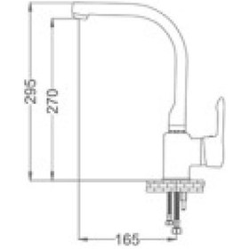 Resim Gms Zümra Siyah Krom Kuğu Eviye Mutfak Bataryası Zm302-K 