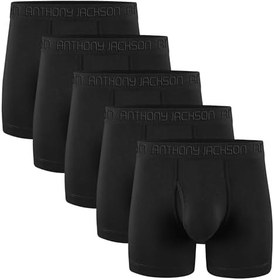 Resim Anthony Jackson Likralı 5'li Kutu Premium Uzun Paçalı Erkek Boxer ShadowLine 