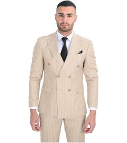 Resim Cengiz İnler Sf144 Çizgili Kruvaze Takım Elbise 001 