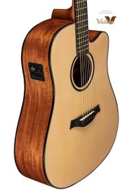 Resim Valler VA530CEQ Cutaway Elektro Akustik Gitar Parlak Cilalı 