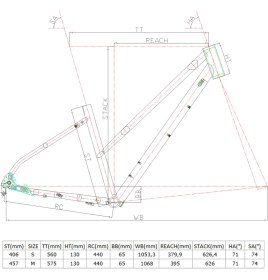 Resim Carraro Sportive 226 28 Jant 41 cm 24-V Hd Mat Kırmızı-Mor-Altın(Bukalemun)-Siyah-Beyaz Trekking Bisikleti 
