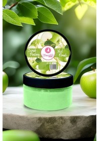 Resim Yeşil Elma Canlandırıcı & Yumuşatıcı El Ayak Tırnak Bakım Manikür Pedikür Peeling 200ml 