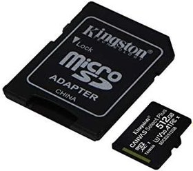 Resim Kingston Canvas Select plus microSD hafıza kartı, SDCS2/512GB Class 10 (dahil. SD Adaptörü) 