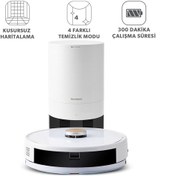 Resim Homend Alex Laser Power 1284H Toz Hazneli Moplu 3 in 1 Akıllı Robot Süpürge 