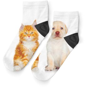 Resim Kedi - Köpek Patik Çorap - 35 - 39 