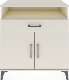 Resim Hyperion Şifonyer 3 Raflı Tek Çekmeceli 2 Kapaklı 88x44x96 Aytaşı-aytaşı Aytası 