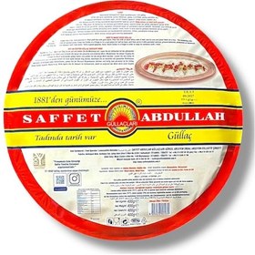 Resim Saffet Abdullah Güllaç Tepsi Ambalaj 400 G 