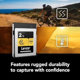 Resim Lexar 2TB Profesyonel CFexpress Tip B Hafıza Kartı GOLD Serisi, 1900MB/s'ye Kadar Okuma, Ham 8K Video Kaydı, PCIe 3.0 ve NVMe'yi destekler (LCXEXPR002T-RNENG) 
