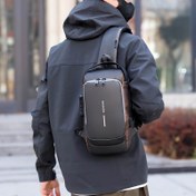 Resim Unisex Oxford Sırt Çantası, Casual Stil, Çoklu Bölümlü, Ayarlanabilir Askılar, Dokusuz Kumaş, El Yıkamalı, Günlük Toplu Taşıma ve Outdoor Aktiviteler için, Siyah 