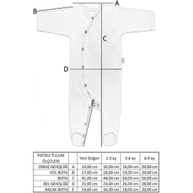 Resim Uygunbebe Boumini Yeni Doğan Patikli Bebek Tulumu 0-6 Ay Pembe Tembel Hayva 