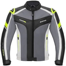 Resim Motoanl Motosiklet Montu Full Korumalı 4 Mevsim Pu Kaplamalı Polyester Ve Naylon Kumaş Motor Mont Green 