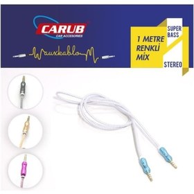 Resim Carub Aux Giriş Kablosu 1 Metre 