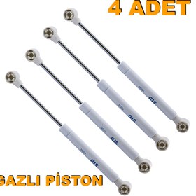 Resim Std Dolap Kapağı Beyaz Gazlı Piston Amortisör Mutfak Dolabı 100N 4 Adet 