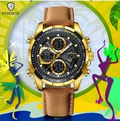 Resim Fochsia Foxbox Spor Kadın Erkek Kol Saati - Analog Dijital Kronograf 30m Suya Dayanıklı Golden Black Diğer 
