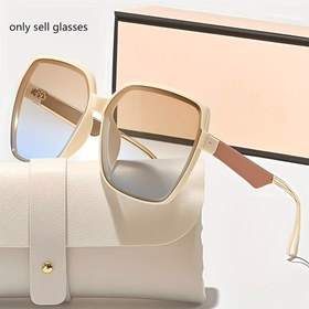 Resim 1 adet Kadınlar için Büyük Boy Vintage Zarif Moda Gözlükleri - Retro Avrupa Tarzı, Günlük Hayat ve Sokak Stili için Basit Tasarım, Tüm Yüz Şekilleri için Mükemmel, Plastik Çerçeveli Dekoratif Gözlükler 