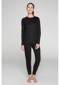 Resim Bonbonetti Yetişkin Termal Içlik Takım Kayak Doğa Sporları Siyah-haki 