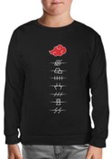 Resim Naruto - Hidden Villages Akatsuki Siyah Çocuk Sweatshirt 