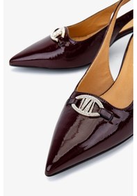 Resim Valmenti Kadın Hakiki Deri Bordo Slingback Ayakkabı 611 H51005 Bn Ayk Sk25-26 Bordo Vernıce Bordo 