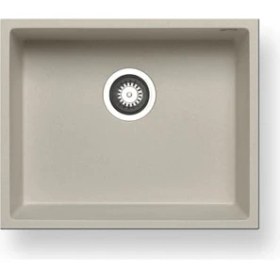 Resim Pyramis Pyragranite Tetragon Eviye 50X40CM 1b Ivory 