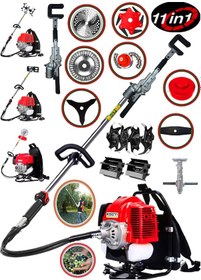 Resim Eisenn BC520 12 Parça Sırt Tırpan + Çapalama Aparatları + Zeytin Toplama Set 