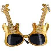 Resim shopwave Altın Renk Rockn Roll Gitar Şekilli Parti Gözlüğü 15x15 cm (5047) 