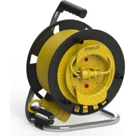 Resim Stanley Profesyonel Makaralı Kablo St-G Serisi Termikli IP44 1 Soketli 50 Metre 3x1.5mm 