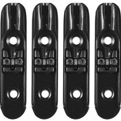 Resim Konesam 4 Adet Siyah Allyuminyum Elektro Bas Gitar Teli Bağımsız Köprü Takımı - Dayanıklı Ve Profesyonel Değiştirme Parçası 