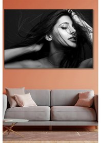 Resim Siyah Beyaz Kadın Duvar Kanvas Tablo 3322017 