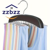 Resim Tank Toplar, Sütyenler, Kravatlar ve Eşarplar için 24-Kanca Kaymaz Metal Askı Düzenleyici - Düzgün Organize Gardırop İçin Yer Tasarruflu Dolap Depolama Çözümü, Kaliteli İşçilik 