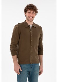 Resim U.s. Polo Assn. Erkek Haki Hırka Triko 50298272-vr027 Haki 