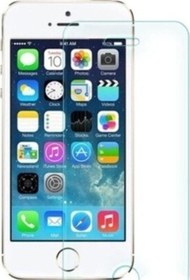 Resim Senastore Iphone 5S Uyumlu Ekran Koruyucu 9h Sert Temperli Kırılmaz Cam Koruma Şeffaf 