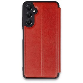 Resim artlab Art Galaxy A05S Kılıf Flip Cover - Kırmızı Lab 