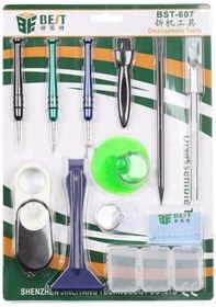 Resim Best Cep Telefonu Çerçeve Cam Lens Onarım Çok Amaçlı 12 Parça Tamir Seti Bst-607 