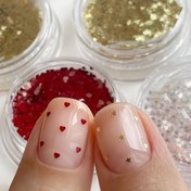 Resim 4 Adet Tırnak Simi ve Parıltılı Aksesuar, Kalp ve Yıldız Şekilli Kırmızı, Siyah, Altın Gümüş Parlaklıkta 5D Tırnak Süsleri, DIY Sanat Y2K Tarzı, Kadınlar için El & Ayak Bakımı İçin Mükemmel Tatil Dekorasyonu 