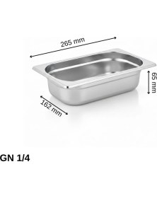 Resim Üret Çelik Üret Standart Gastronom Küvet Gn 1/4 65 mm 1,8 lt 