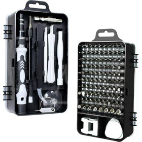 Resim Hassas Tornavida Seti Bilgisayar Pc Telefon Onarım Aracı Seti Manyetik 115 İn 1 Tornavida Seti 4741 