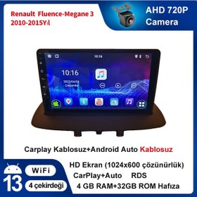 Resim Renault Fluence-megane 3 2010-2015yıl 4gb Ram 32gb Rom Carplay Na 