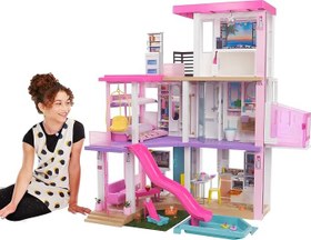 Resim Barbie'nin Rüya Evi™ Oyun Seti Barbie'nin Rüya Evi (115 cm), 75'ten Fazla Aksesuarı Bulunan, 3 Katlı, 3-7 Yaş Arası Kızlar İçin GRG93 GRG93 