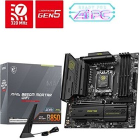 Resim MAG B850M Mortar WiFi DDR5 8200 MHz OC M.2 HDMI/USB-C PCIe 5.0 AM5 mATX Anakart 