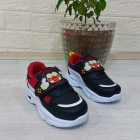 Resim M.p One 3127 Siyah-Kırmızı Işıklı Fuspetli Bebe Spor Ayakkabı 