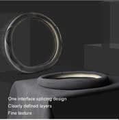 Resim Sones Tornalı Kürk D Tipi Direksiyon Kapağı, Boyut: 38cm Gri 