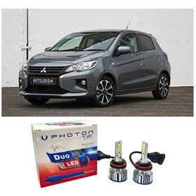 Resim Mitsubishi Space Star Uzun + Kısa Far Ampulü H4 Duo Yeni Seri Beyaz 2013-2023 