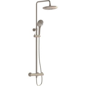 Resim VitrA Aquaheat Bliss 240 A4720534 2f Termostatik Duş Sistemi, Fırçalı Nikel 